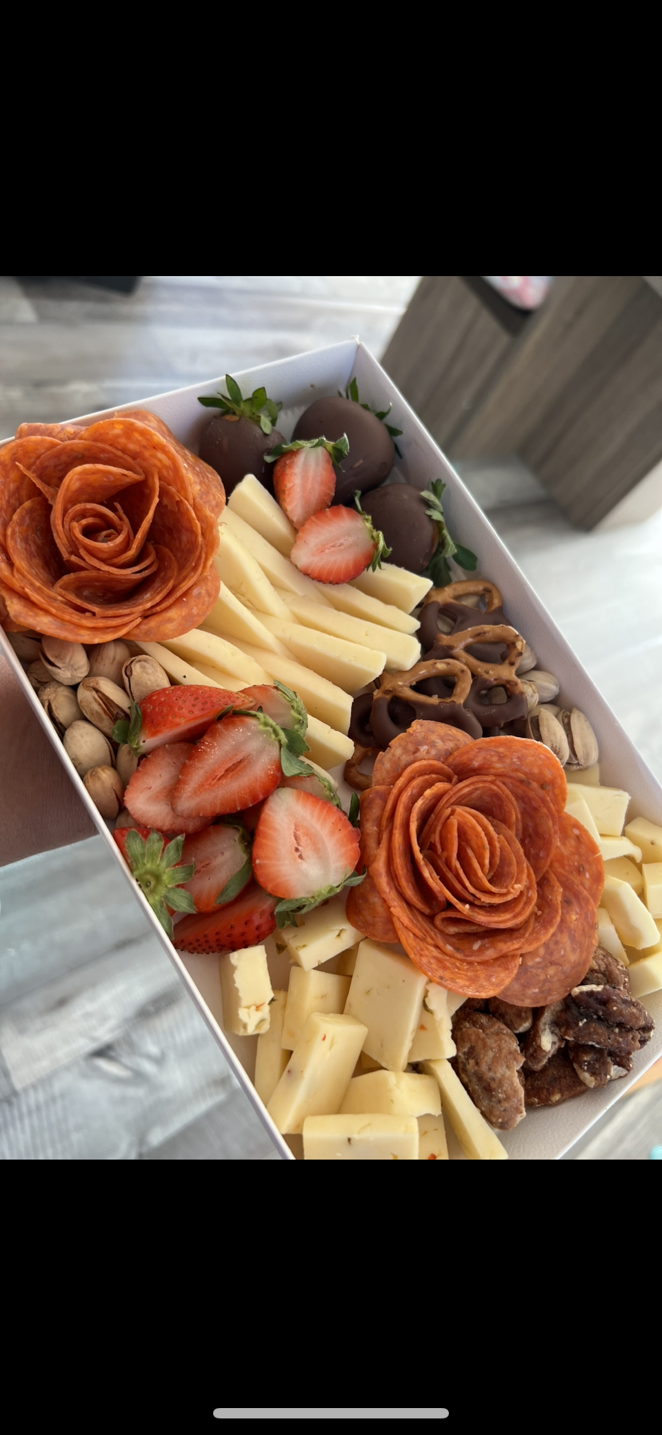 Chocolate covered strawberries & Charcuterie