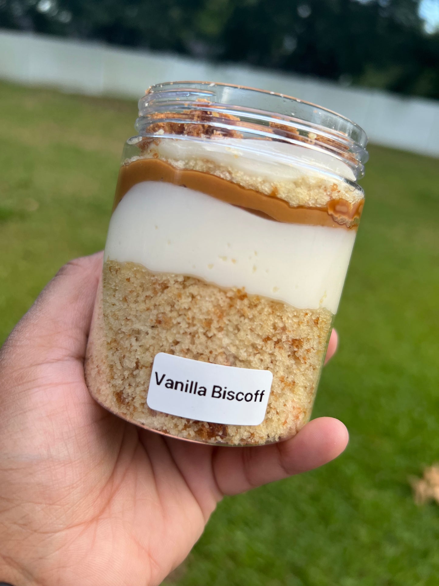 Biscoff Vanilla Cake Jar