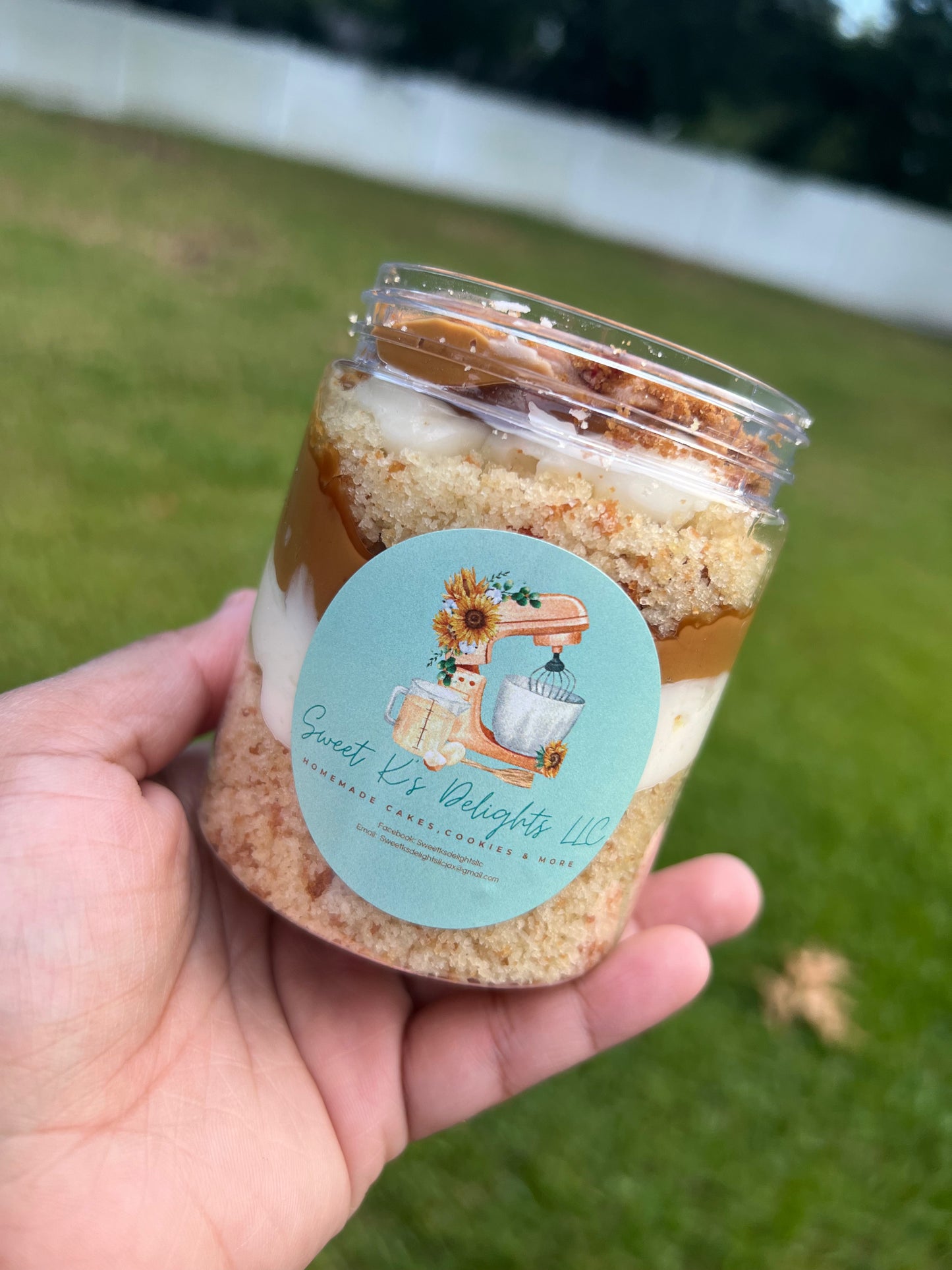 Biscoff Vanilla Cake Jar